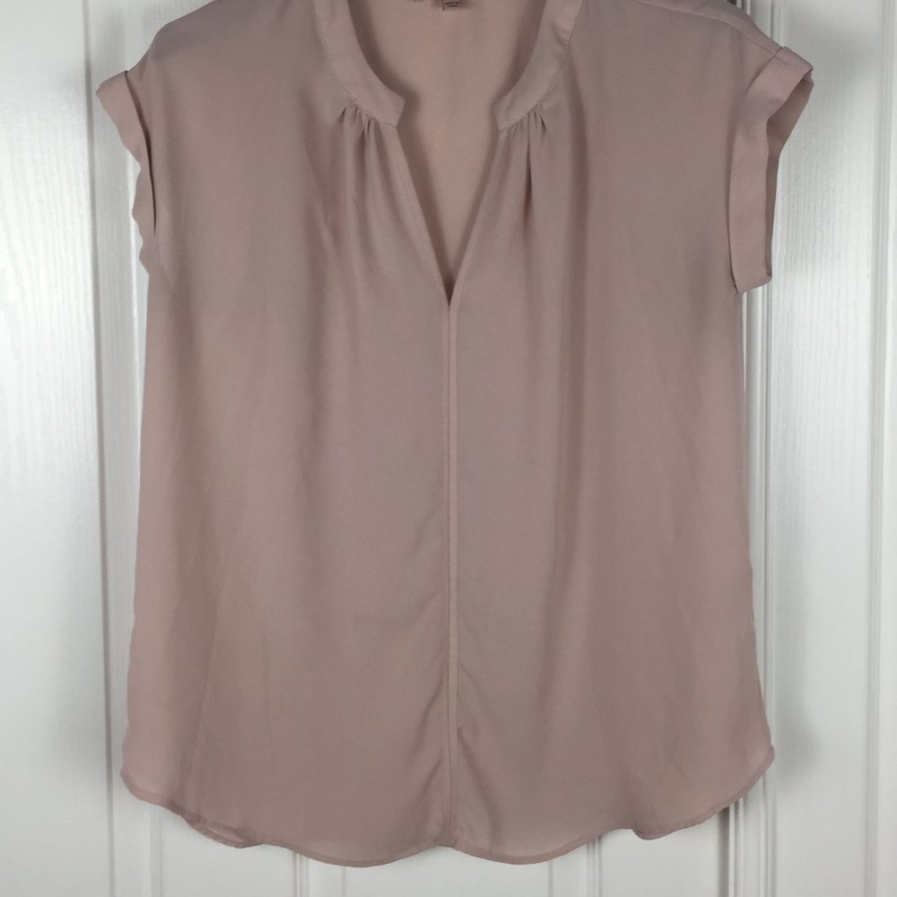 Philosophy Medium Split Neck Rolled Sleeve Blouse - image 5